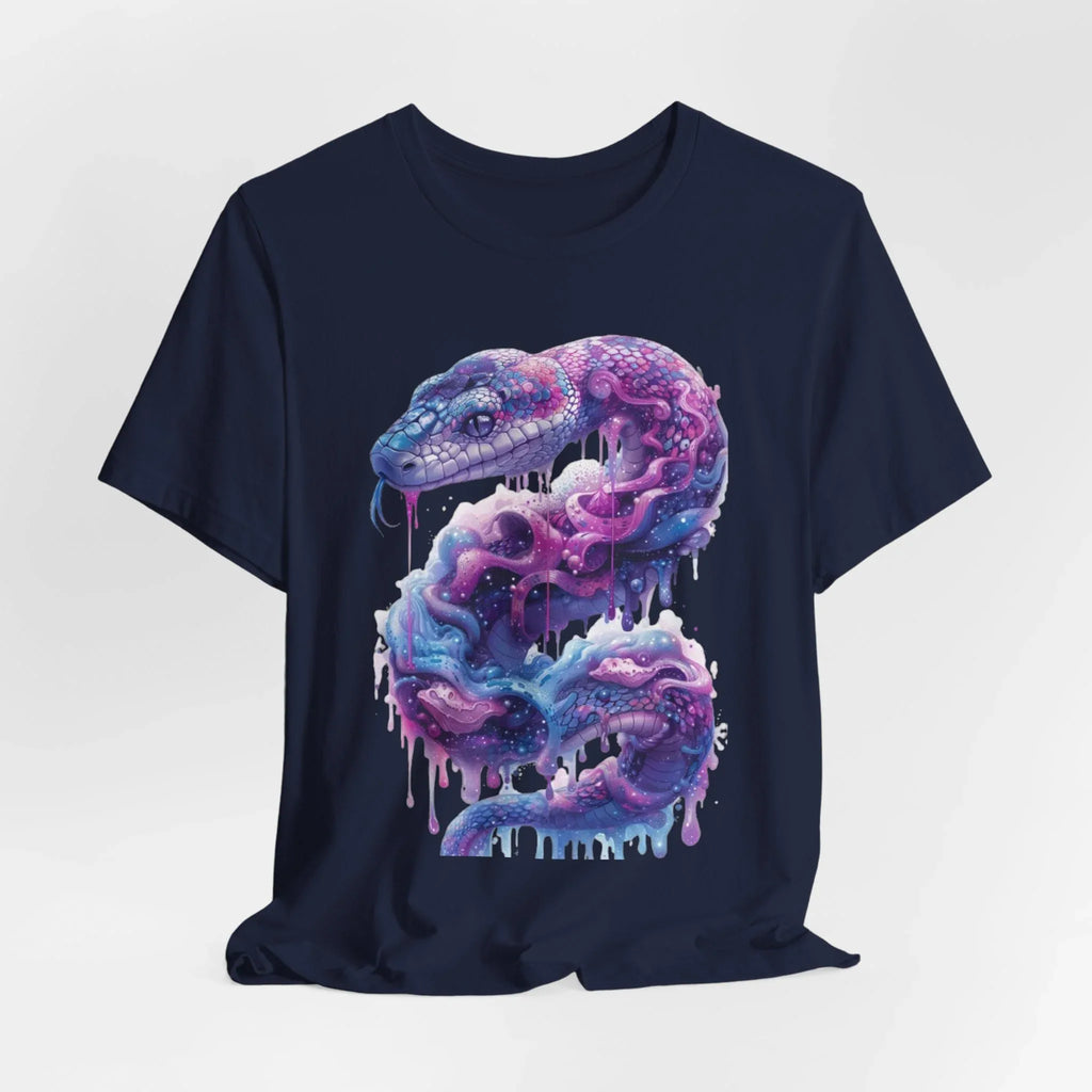 Psychedelic Rainbow Ouroboros Tee | Galaxy Fractal Mushroom Snake - 250 USA Celebration