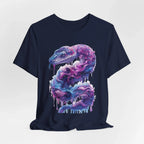 Psychedelic Rainbow Ouroboros Tee | Galaxy Fractal Mushroom Snake - 250 USA Celebration