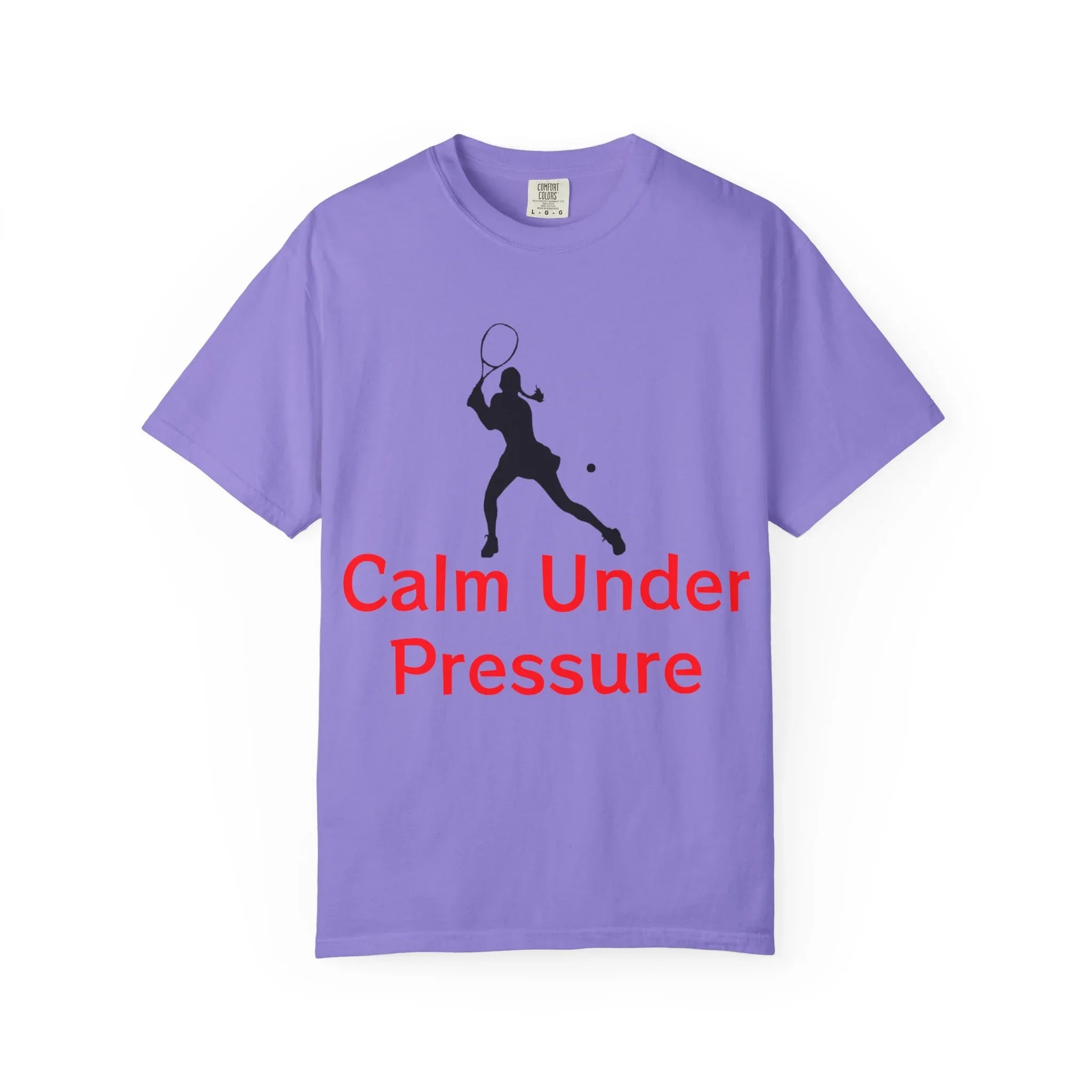 Calm Under Pressure Tennis Player T-shirt | Tennis Graphic Tee - 250 USA Celebration