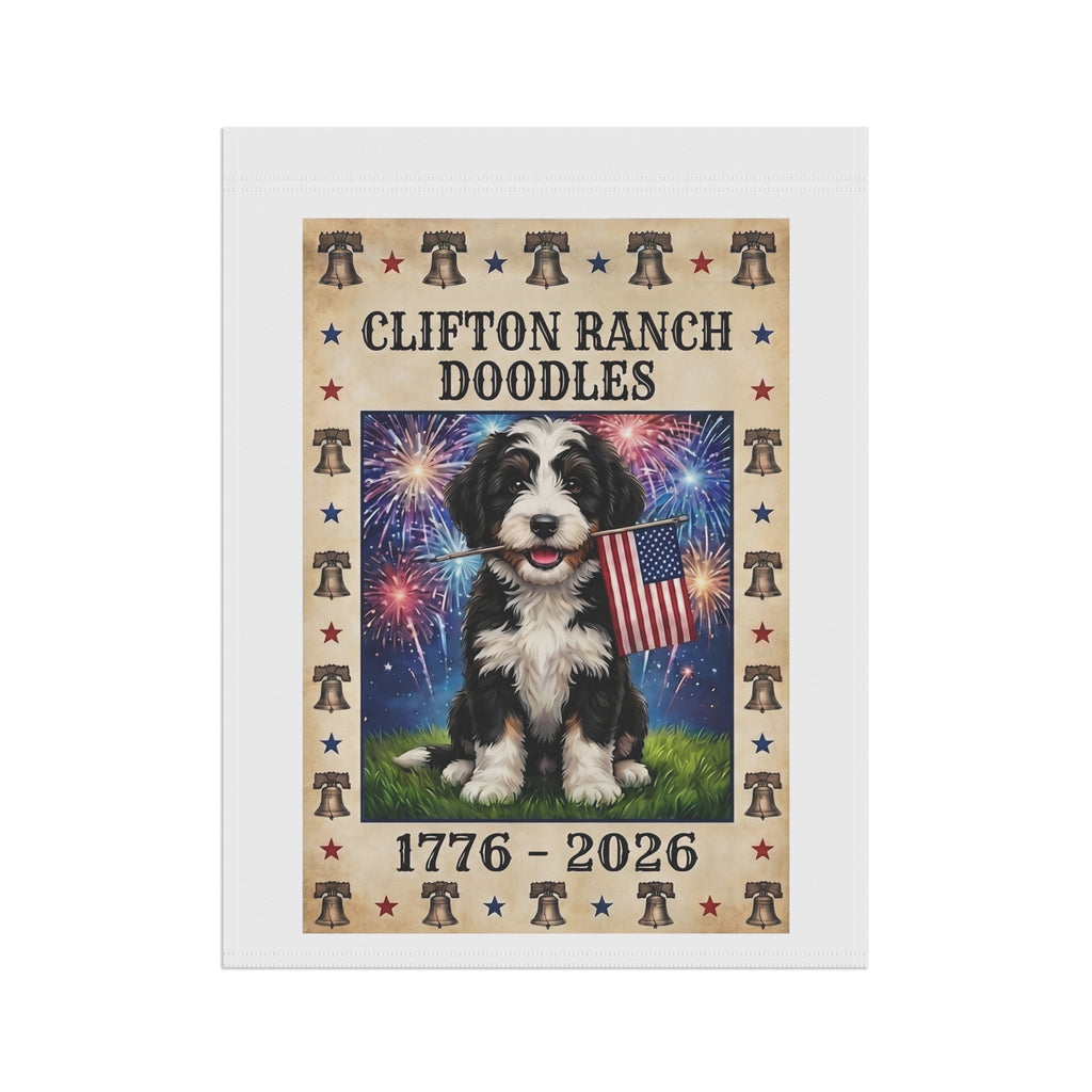 Clifton Ranch Custom AI Pet Flag - 1776-2026 House Banner