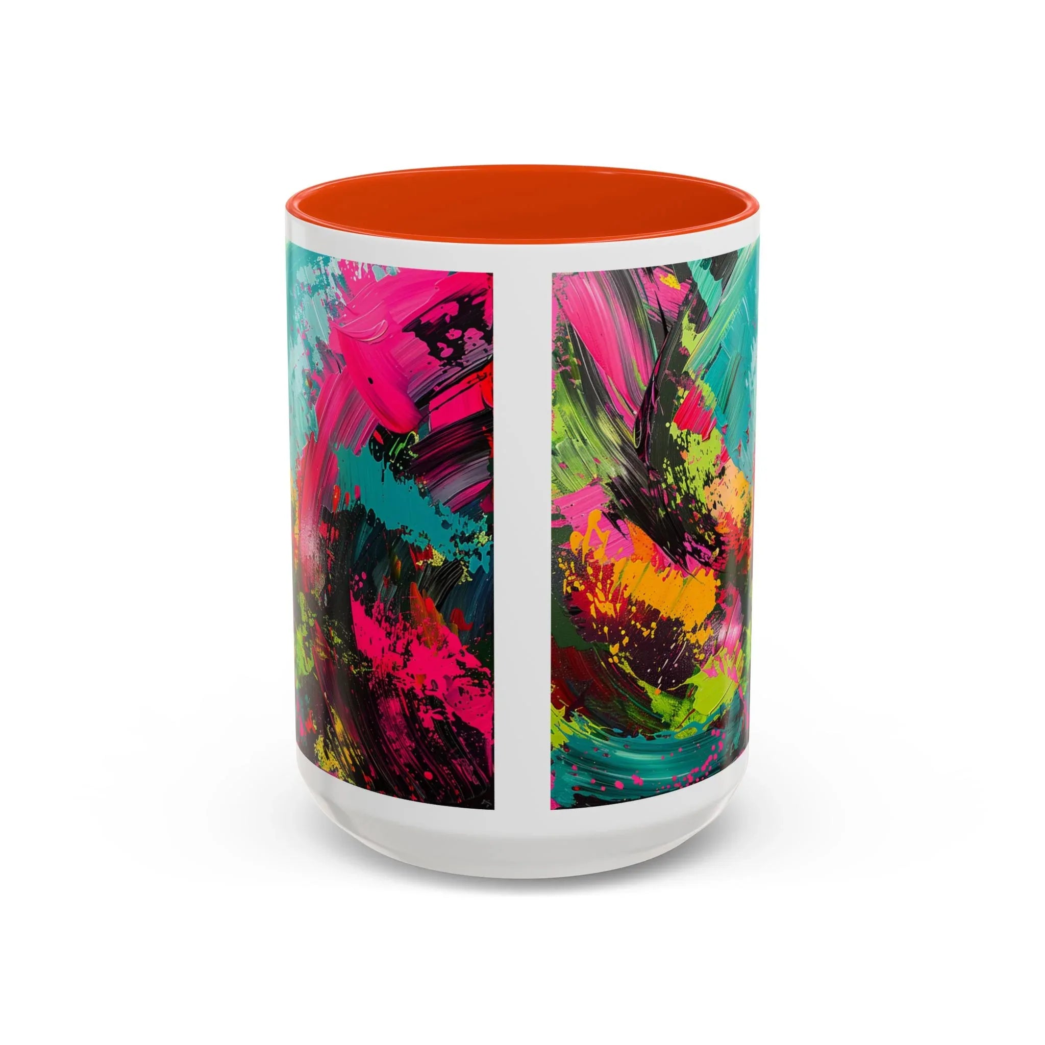 Abstract Colorful Brushstroke Mug | 11oz 15oz Ceramic - 250 USA Celebration