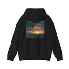 Romantic Sunset Hoodie with Hot Air Balloon, Unisex Sweatshirt for Valentines Day, Valentine's Day T-Shirts, Personalized Valentine's Gifts - 250 USA Celebration