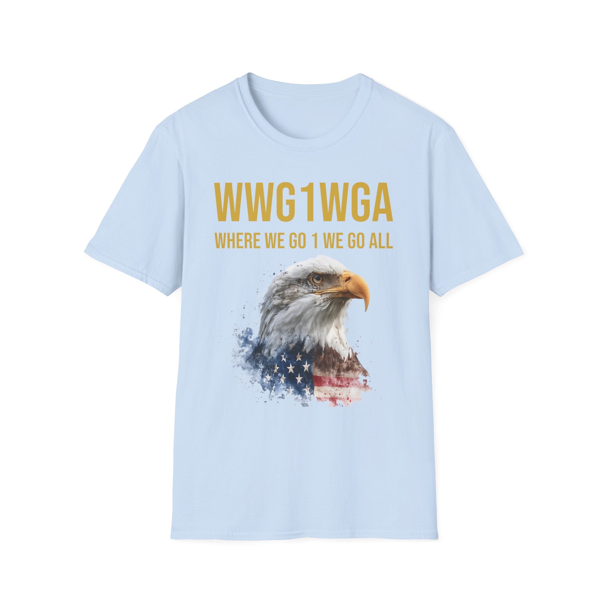 Where We Go One We Go All – Anniversary Gold Signature T-Shirt - Unisex Softstyle T-Shirt