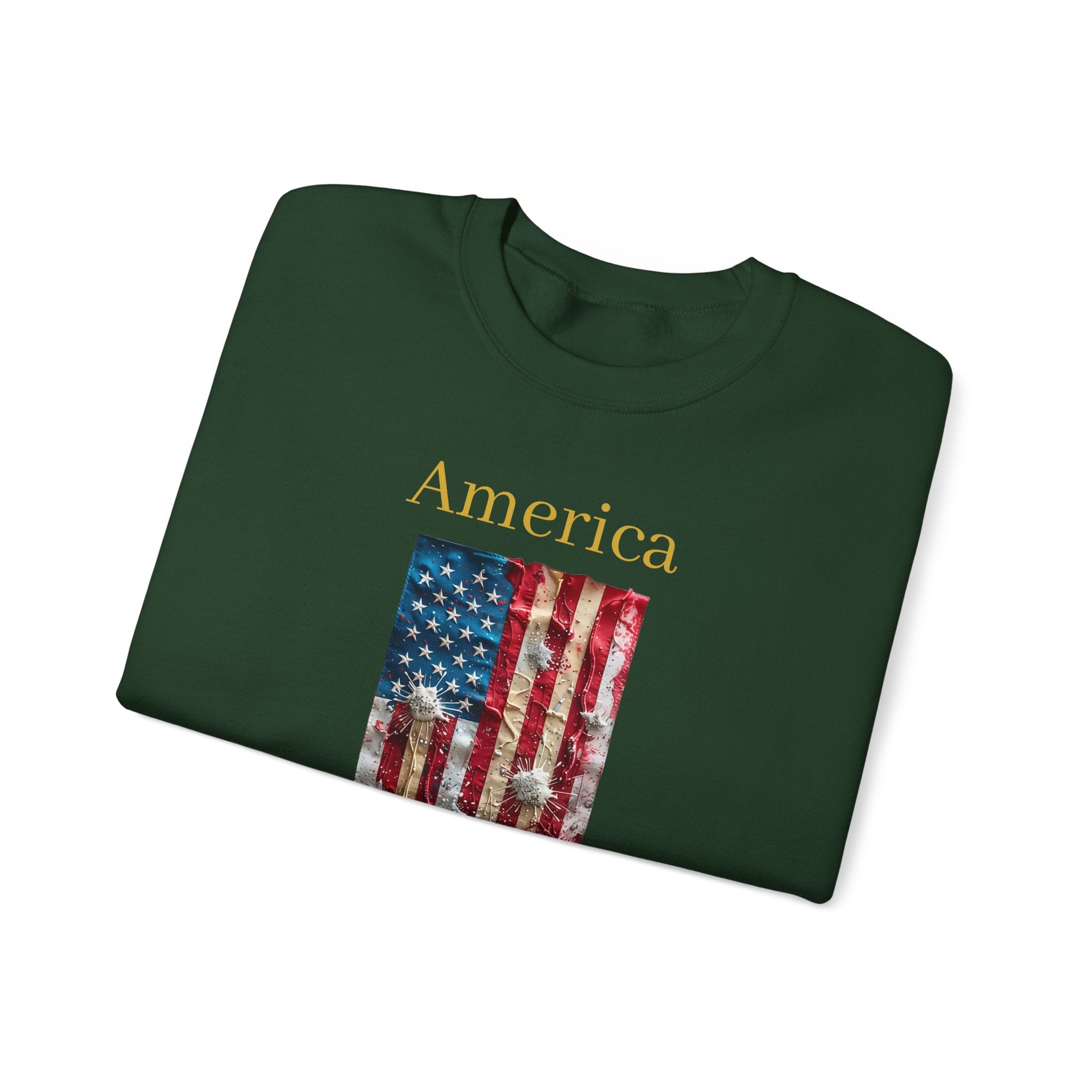 America 1776-2026 Flag Crewneck Sweatshirt