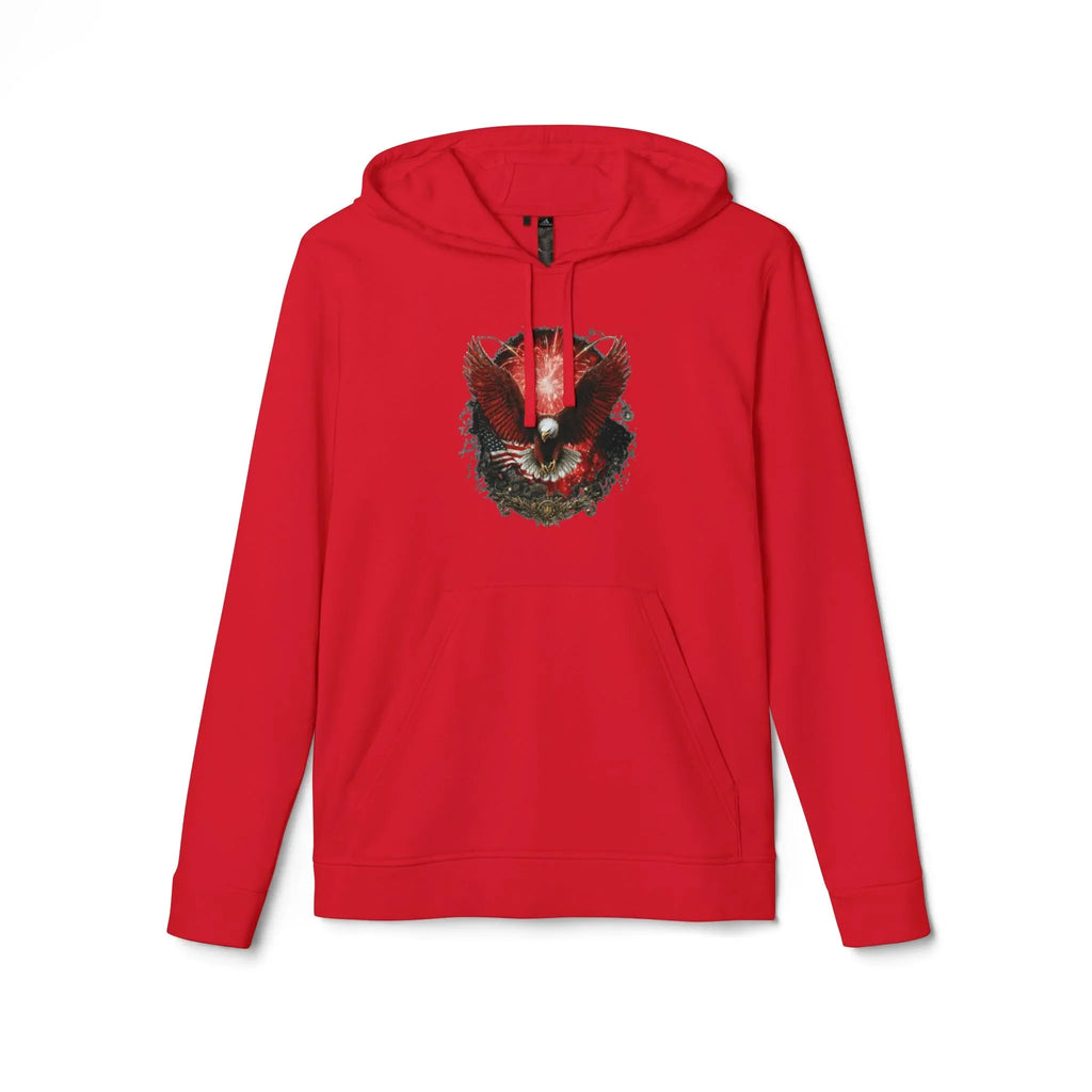 Red Fox Watercolor Mask hoodie | Hoodie - 250 USA Celebration