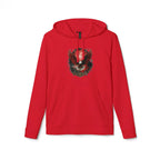 Red Fox Watercolor Mask hoodie | Hoodie - 250 USA Celebration