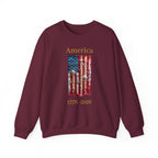 America 1776-2026 Flag Crewneck Sweatshirt