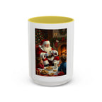 Christmas Santa Mug, Holiday Coffee Mug, Festive Drinkware, Cute Santa Cup, Winter Decor, Gift for Kids - 250 USA Celebration
