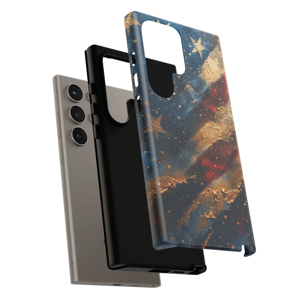 Patriotic Phone Case, Tough Cases with American Flag Design, Stylish Phone Accessories, USA Pride Gift, Durable Cases for All Occasions - 250 USA Celebration