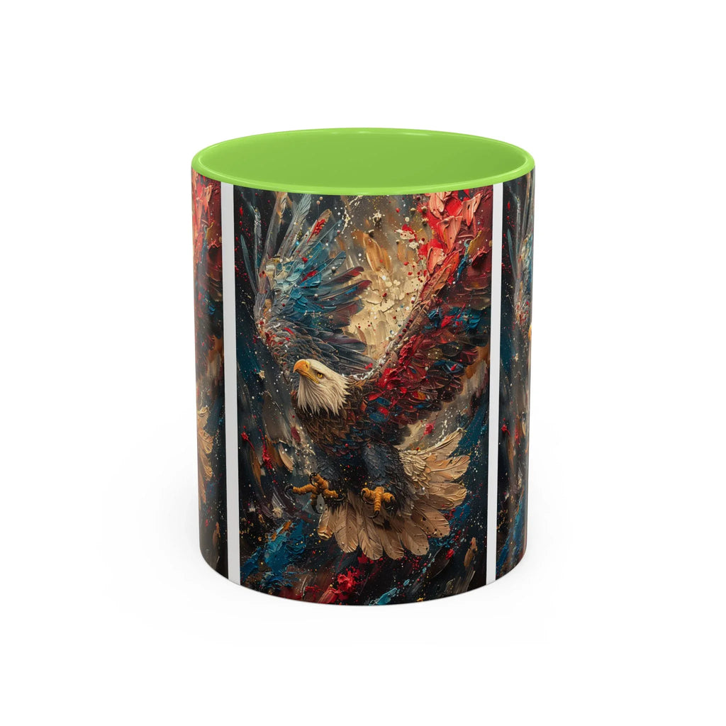 Colorful Mugs (11oz, 15oz) Patriotic Eagle Coffee Mug, American Eagle Coffee Cup - 250 USA Celebration