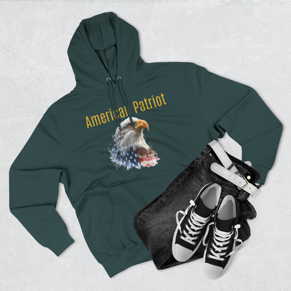 Official 250th American Patriot Hoodie Bald Eagle