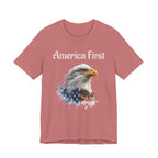 America First Eagle T-Shirt – Patriotic Bald Eagle Tee