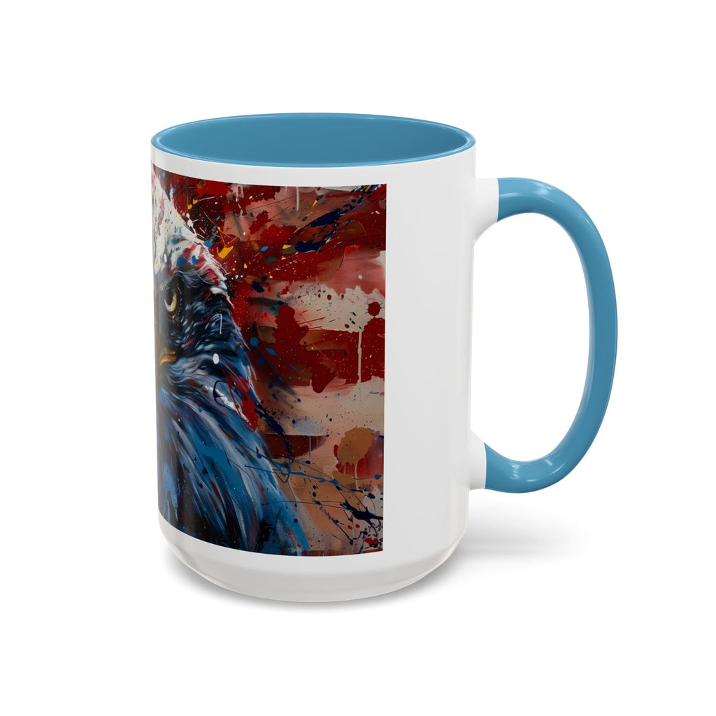 Patriotic Eagle Coffee Mug - Bold American Bald Eagle Art (11/15oz)