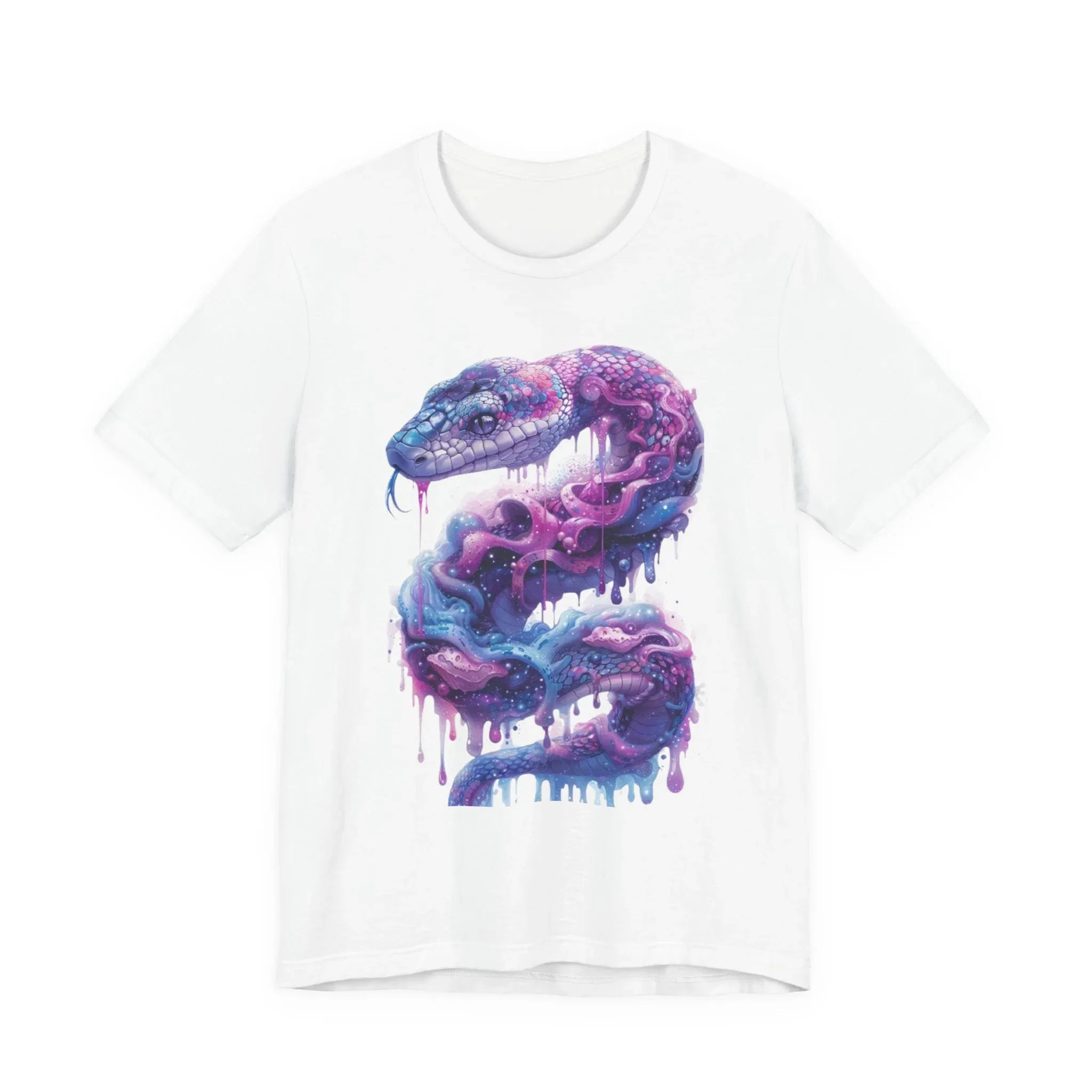 Psychedelic Rainbow Ouroboros Tee | Galaxy Fractal Mushroom Snake - 250 USA Celebration