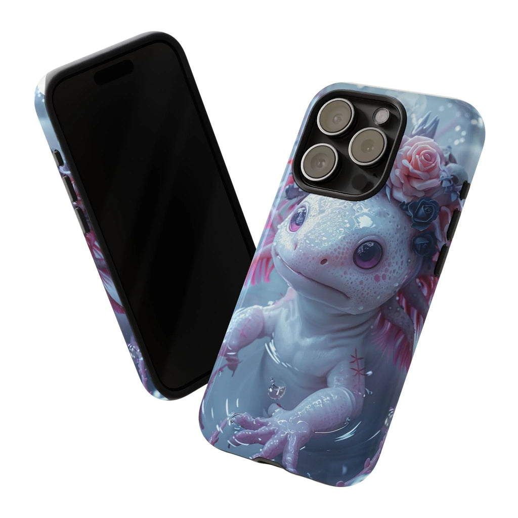 Goth Axolotls Tough Cases | Cute Creepy Axolotl Phone Case, Gloomycore Aesthetic - 250 USA Celebration