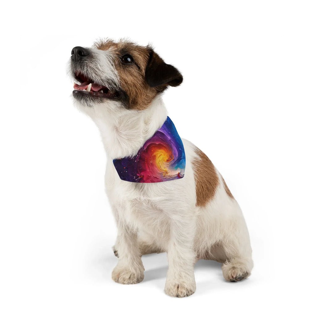 Galaxy Swirl Pet Bandana Collar | Nebula Space Print - 250 USA Celebration