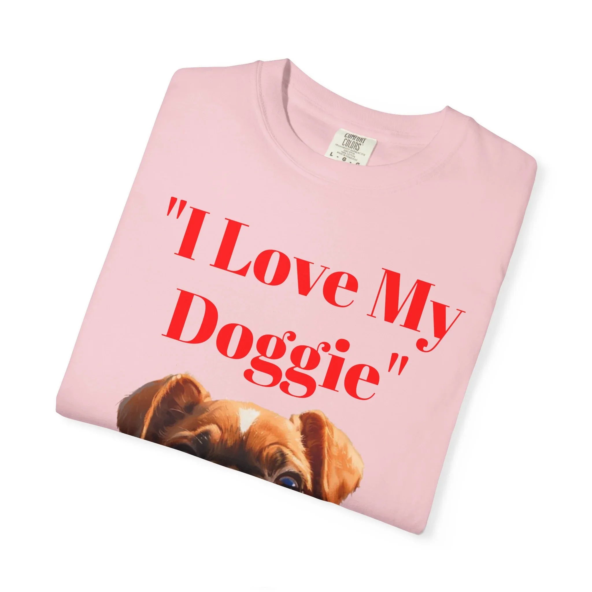 Cute French Bulldog Puppy Holding Red Heart T-shirt | Dog Lover Cartoon - 250 USA Celebration