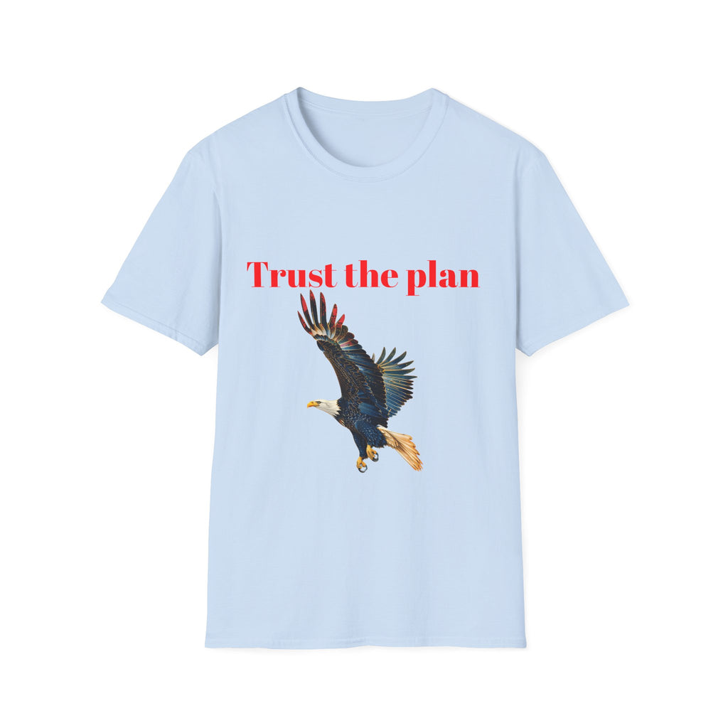 Trust the Plan eagle T-Shirt | Flying Bald Eagle graphic tee