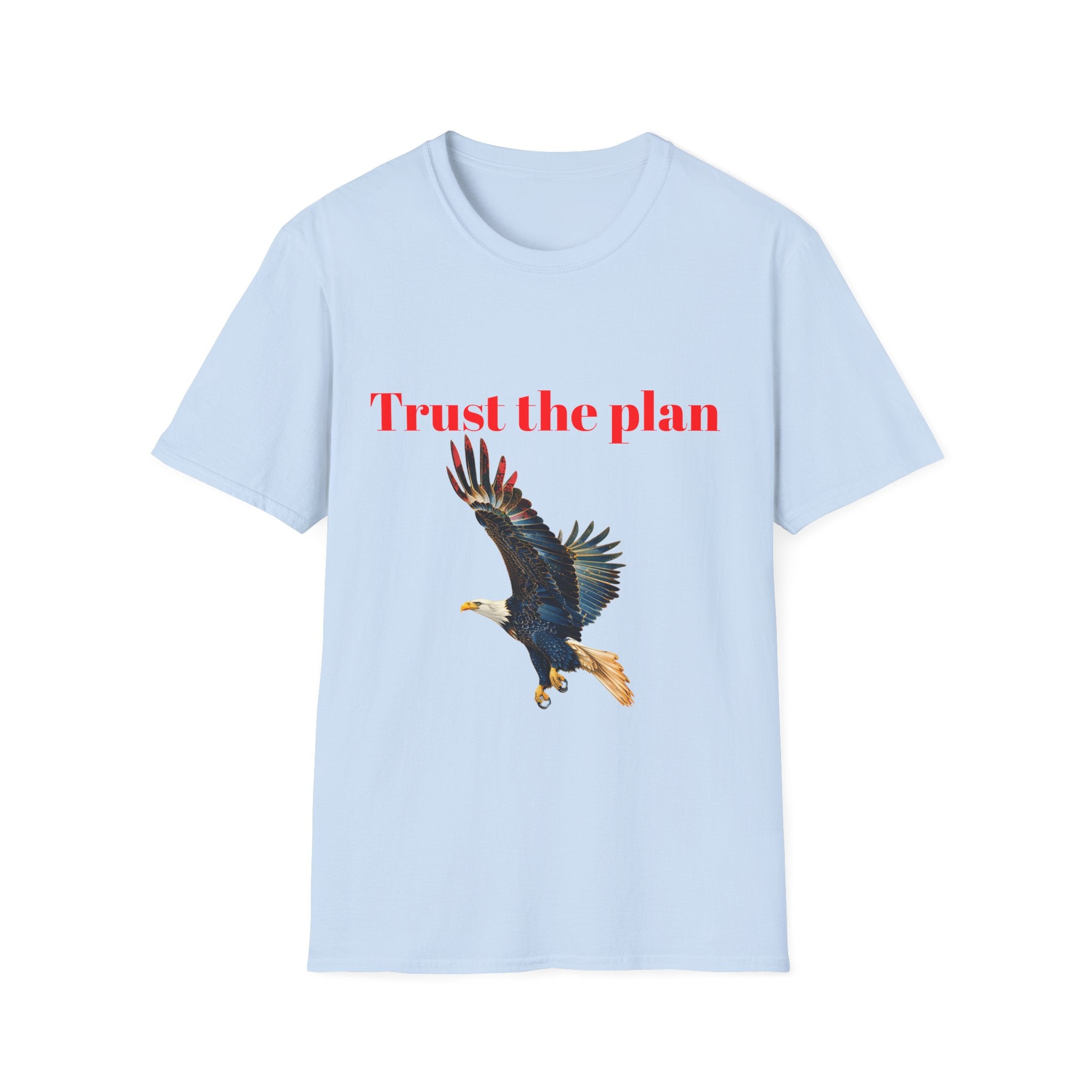 Trust the Plan eagle T-Shirt | Flying Bald Eagle graphic tee