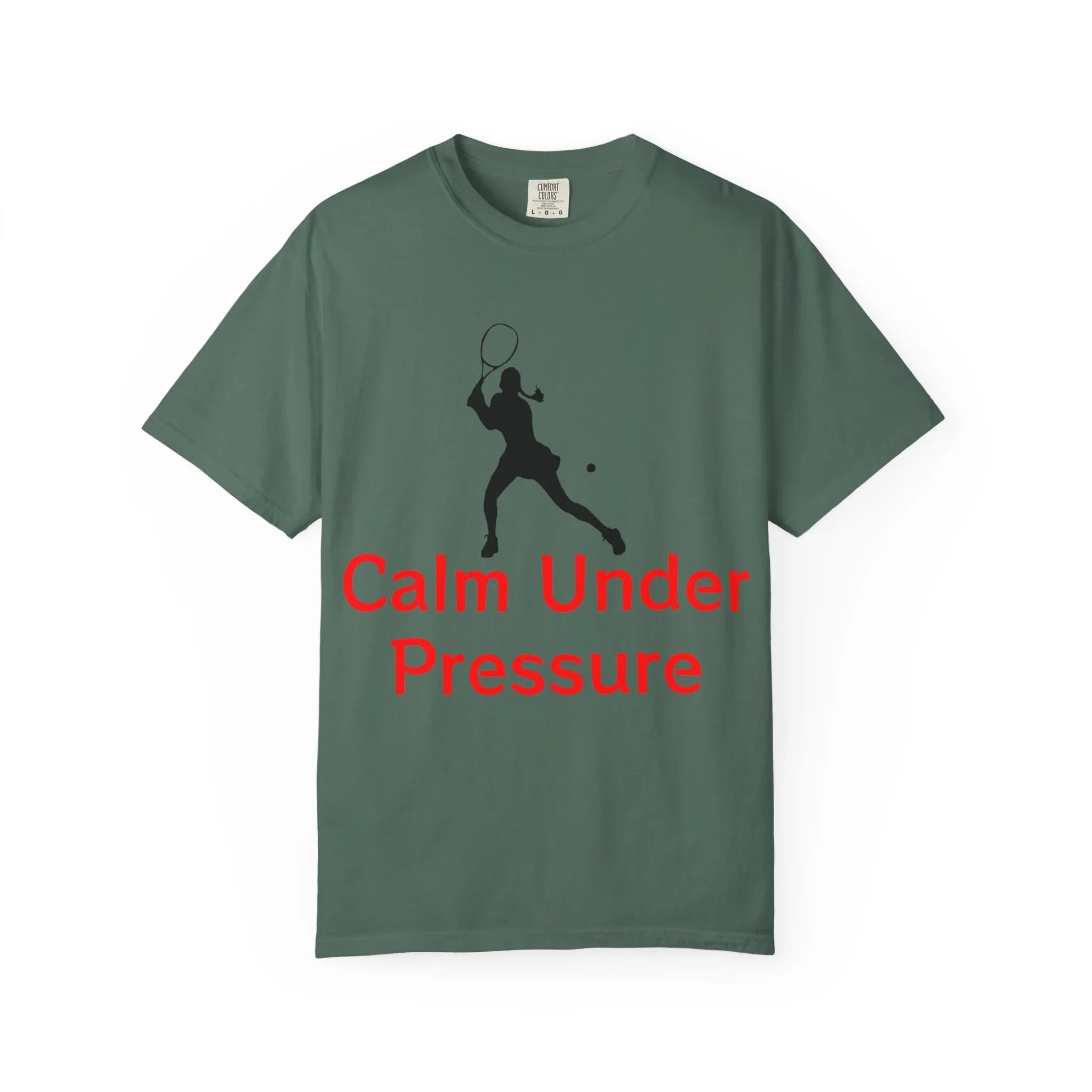 Calm Under Pressure Tennis Player T-shirt | Tennis Graphic Tee - 250 USA Celebration
