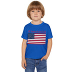 All American Kid Toddler T-Shirt — Patriotic Flag Tee for 4th of July & Memorial Day