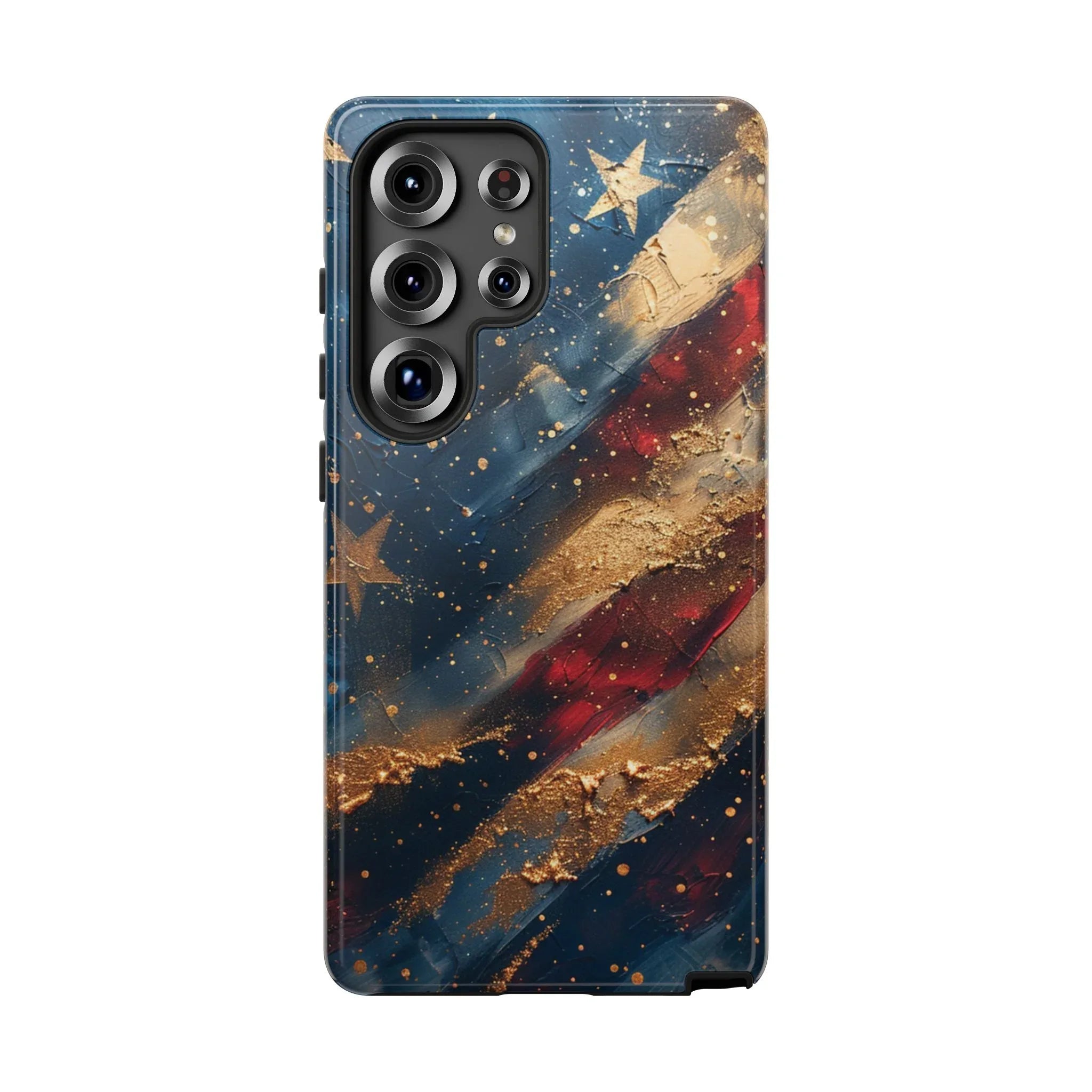 Patriotic Phone Case, Tough Cases with American Flag Design, Stylish Phone Accessories, USA Pride Gift, Durable Cases for All Occasions - 250 USA Celebration