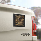 250 America Bald Eagle Patriotic Car Magnet | USA Flag Fireworks - 250 USA Celebration