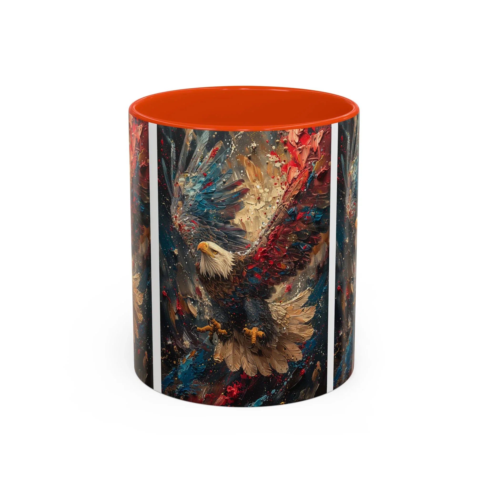 Colorful Mugs (11oz, 15oz) Patriotic Eagle Coffee Mug, American Eagle Coffee Cup - 250 USA Celebration