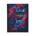 Celebrate America 250 Velveteen Plush Blanket | Patriotic Fireworks Design - 250 USA Celebration