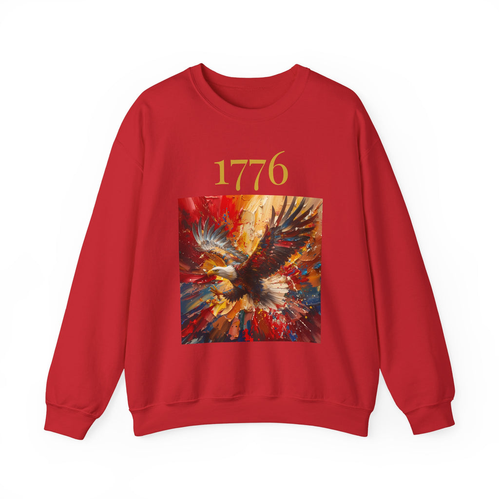 1776 Eagle Crewneck Sweatshirt – Patriotic American Independence Pullover