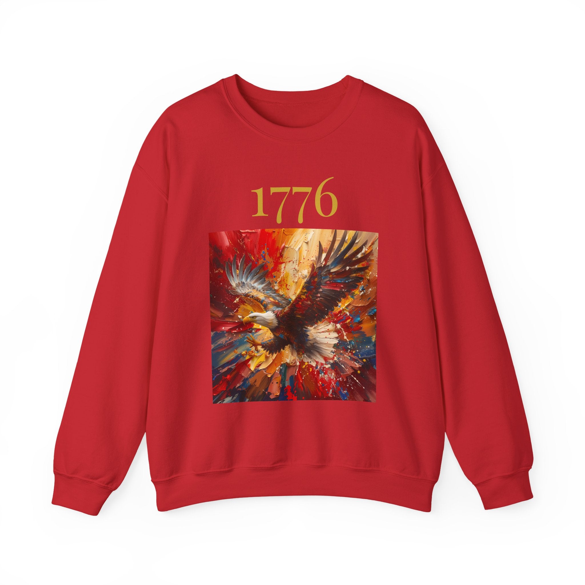 1776 Eagle Crewneck Sweatshirt – Patriotic American Independence Pullover