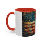Liberty Statue American Flag Coffee Mug — Patriotic Vintage Accent Mug (11/15oz)