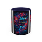 Celebrate America 250 Mug | Accent Coffee Mug 11oz 15oz - 250 USA Celebration