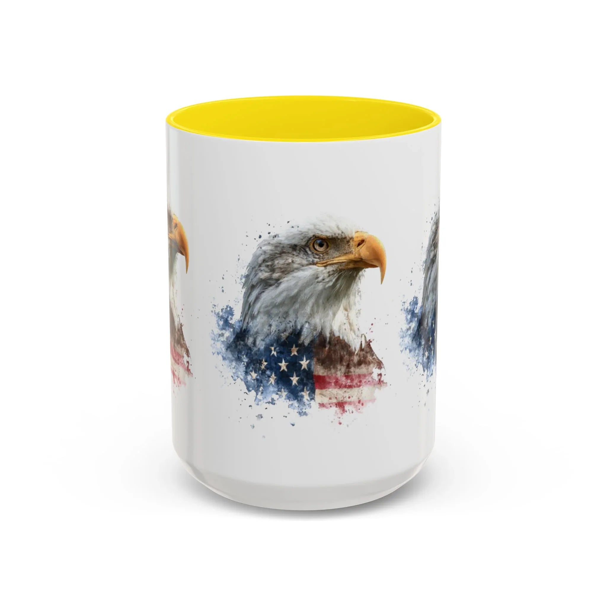 American Flag Bald Eagle Mug | Accent Coffee Mug - 250 USA Celebration