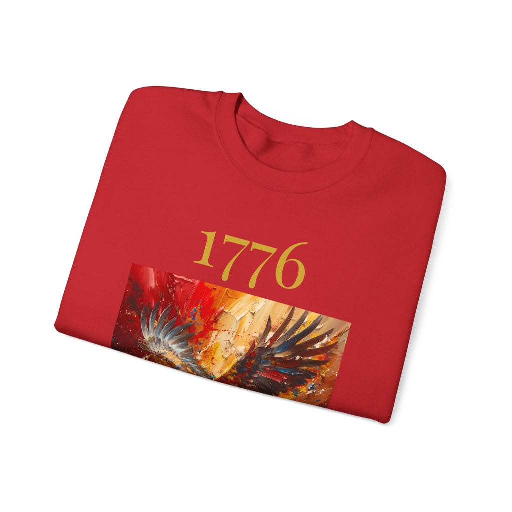 1776 Eagle Crewneck Sweatshirt – Patriotic American Independence Pullover