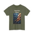 Vintage American Flag Tee, Patriotic Apparel, Independence Day Shirt, Unisex Cotton T-Shirt, Memorial Day Gift, America First Design - 250 USA Celebration