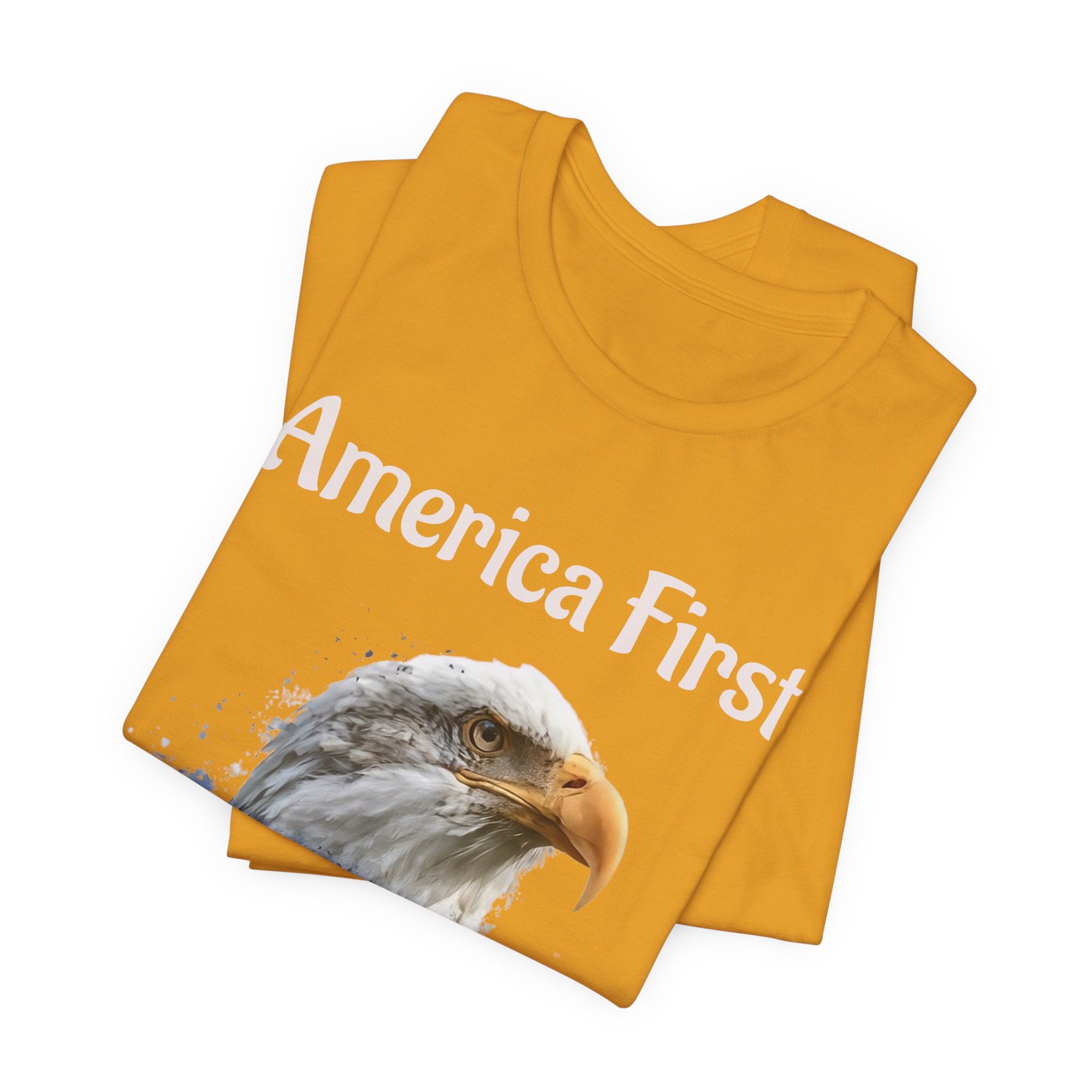 America First Eagle T-Shirt – Patriotic Bald Eagle Tee