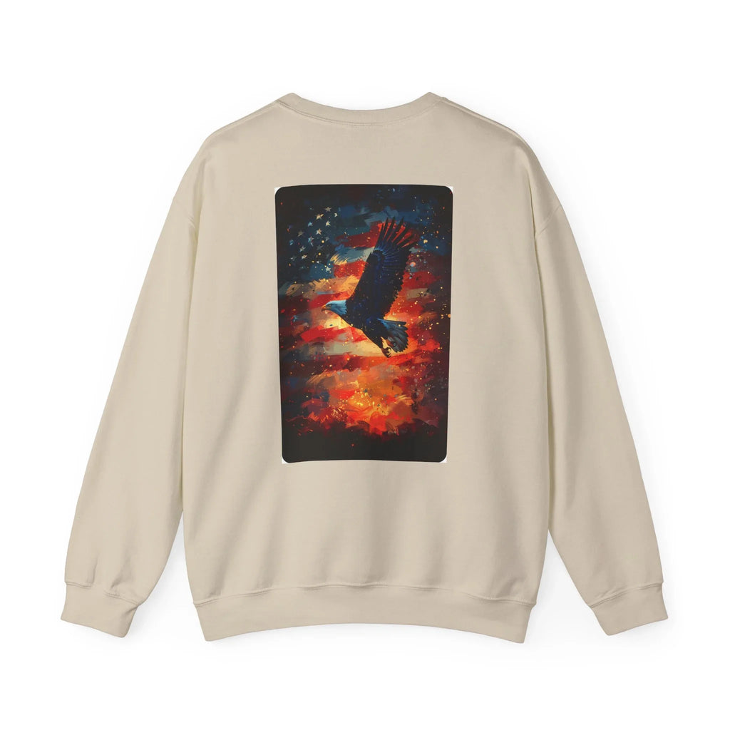 Patriotic American Crewneck Sweatshirt, USA Graphic Tees, Flag T-Shirts, Independence Apparel, Funny Patriotic Shirts, Custom American Tees - 250 USA Celebration