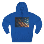Distressed American Flag Hoodie | Vintage USA Stars Stripes Pullover - 250 USA Celebration