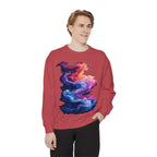 Hyper Bloom Fracture: Psychedelic tee with shattering florals in electric turquoise & magenta flares. Unisex trippy festival flair! - 250 USA Celebration