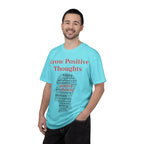 Grow Positive Thoughts T-shirt | Positive Word Cloud Mental Health Tee - 250 USA Celebration