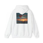 Romantic Sunset Hoodie with Hot Air Balloon, Unisex Sweatshirt for Valentines Day, Valentine's Day T-Shirts, Personalized Valentine's Gifts - 250 USA Celebration