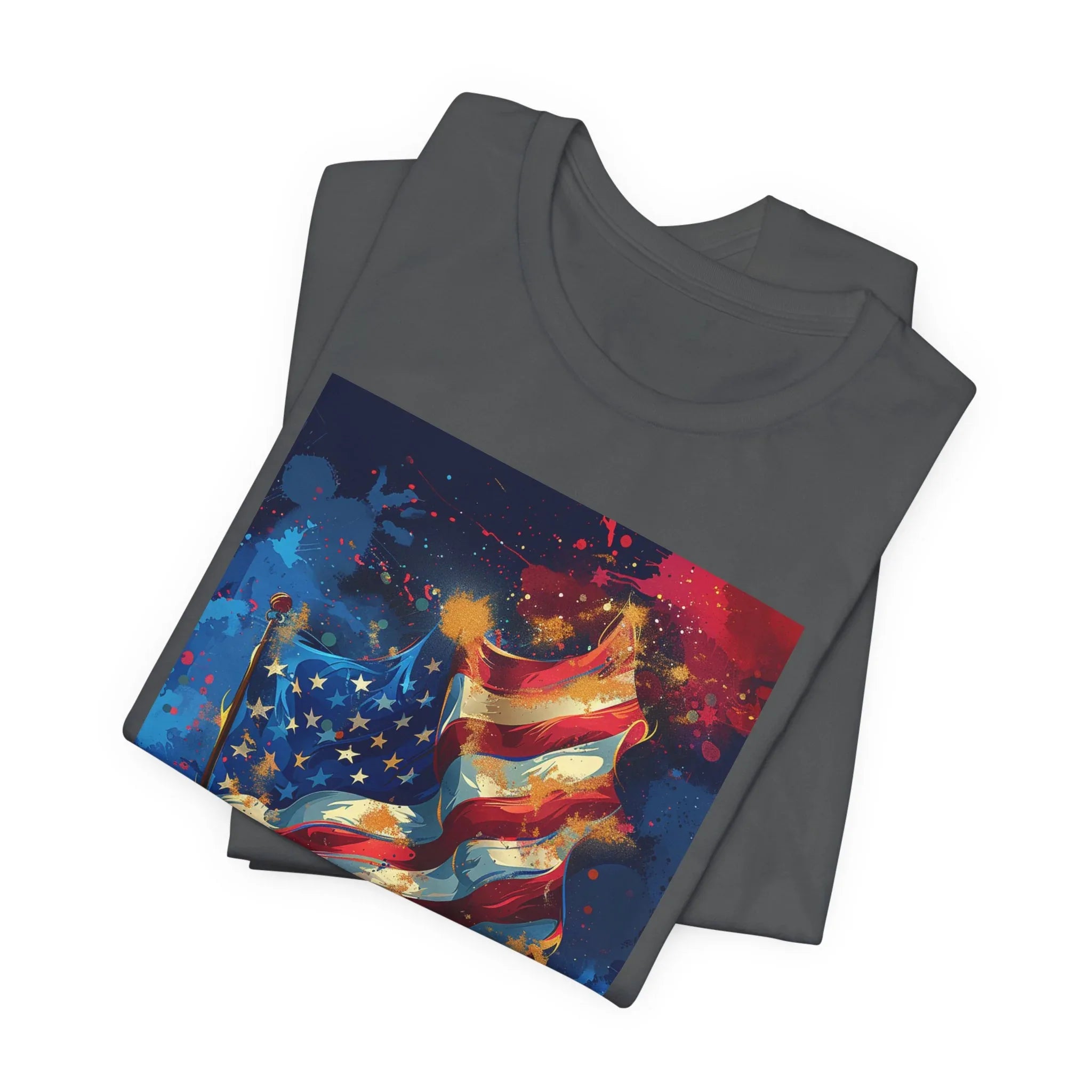 Patriotic Freedom Tee, Unisex Jersey Short Sleeve Tee, American Flag Shirt, Fourth of July Apparel, Independence Day Outfit, Gift for [...] - 250 USA Celebration