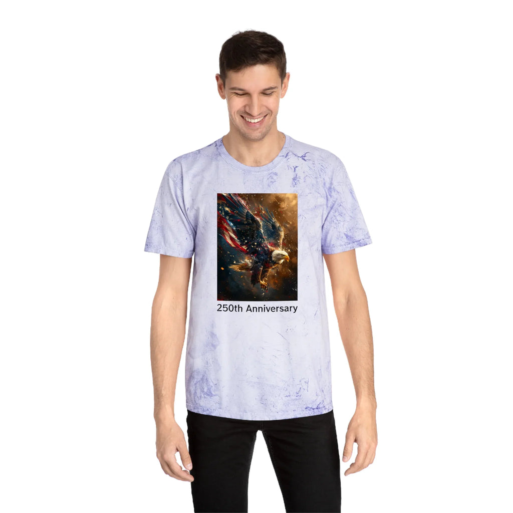 Unisex Color Blast T-Shirt - 250 USA Celebration