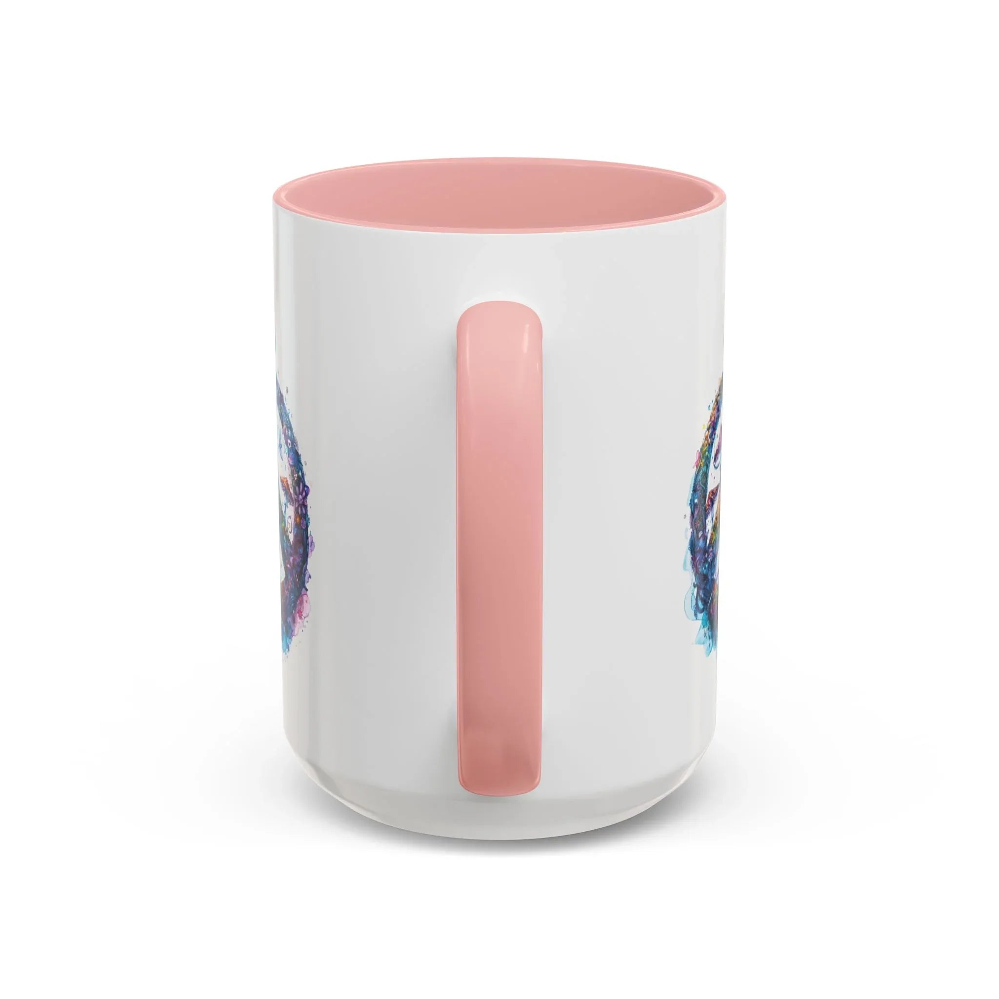 Psychedelic Mushroom Peace Sign Mug | Neon Tie-Dye Peace Script - 250 USA Celebration