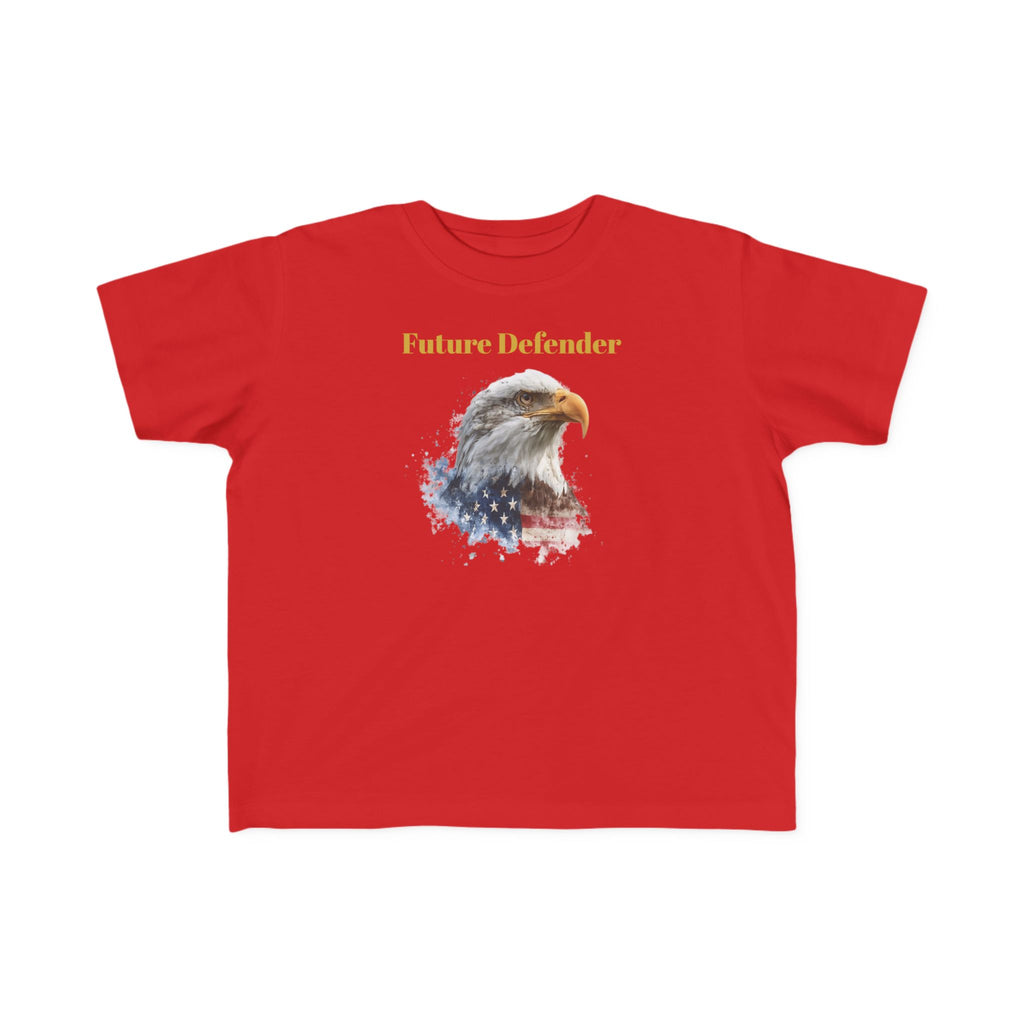 Toddler Tee — "Future Defender" Eagle Kids' Patriotic Shirt