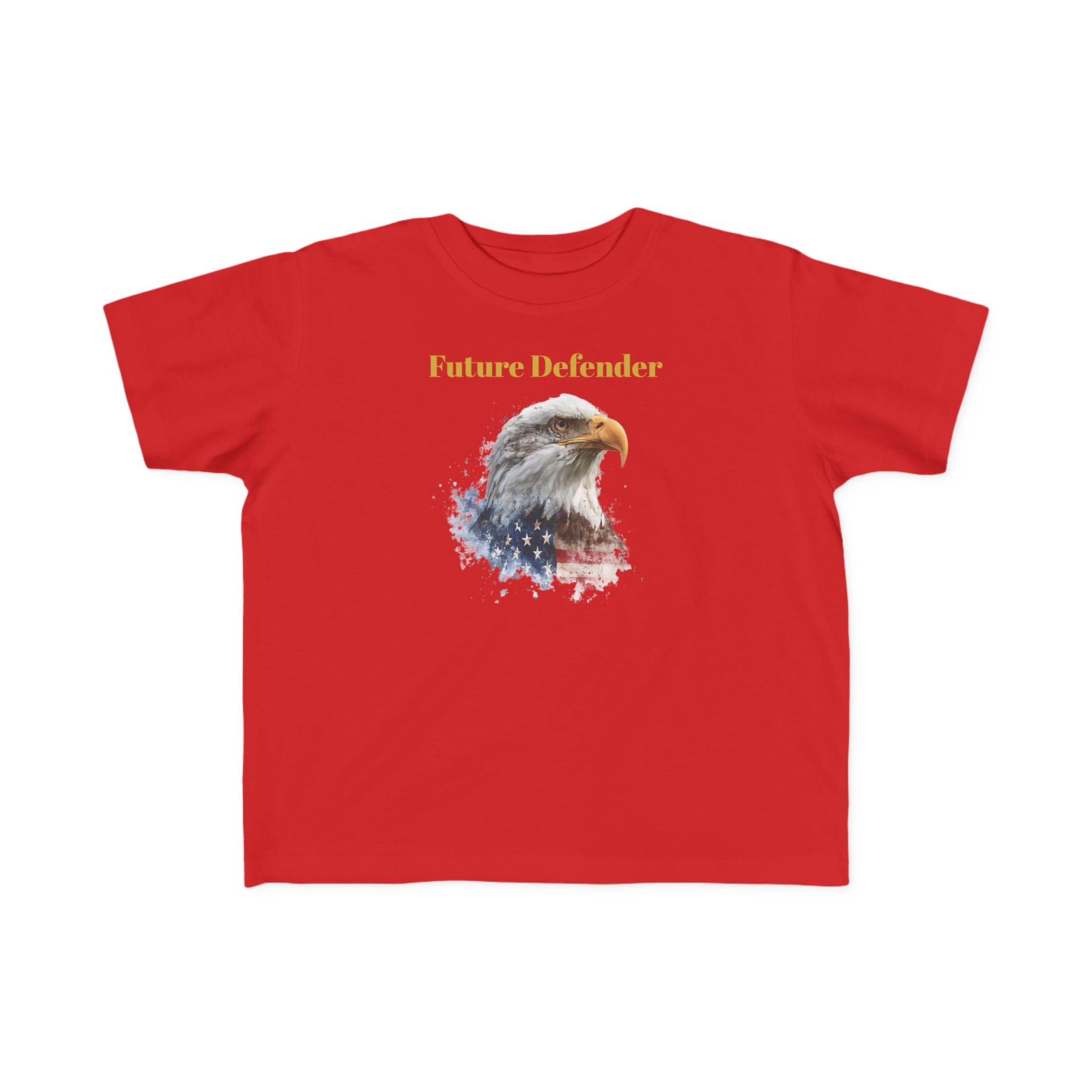 Toddler Tee — "Future Defender" Eagle Kids' Patriotic Shirt