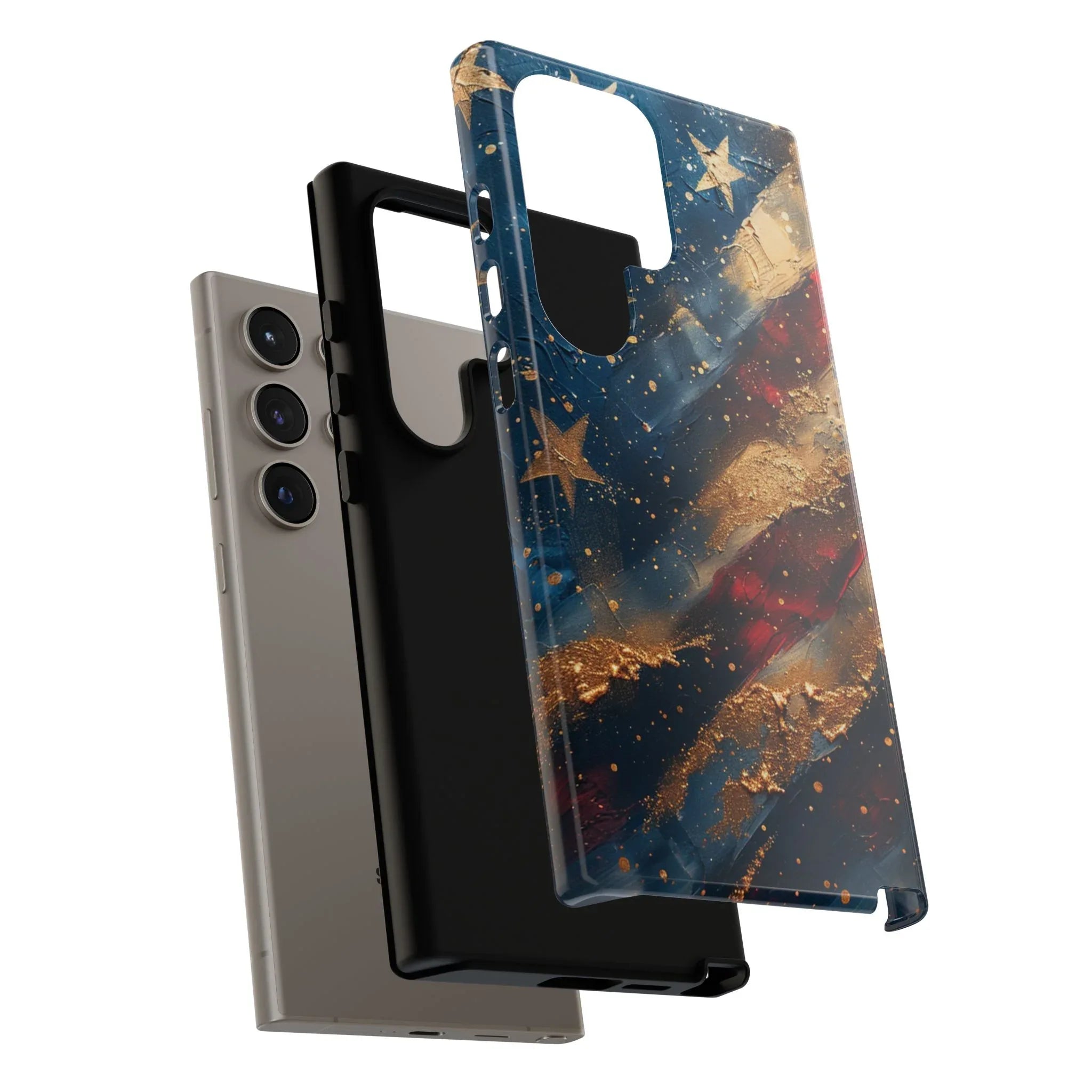 Patriotic Phone Case, Tough Cases with American Flag Design, Stylish Phone Accessories, USA Pride Gift, Durable Cases for All Occasions - 250 USA Celebration