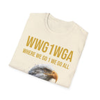 Where We Go One We Go All – Anniversary Gold Signature T-Shirt - Unisex Softstyle T-Shirt