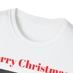 Christmas Graphic Tee, Unisex Softstyle T-Shirt, Holiday Outfit, Gift for Him/Her, Merry Christmas Shirt, Festive Wear - 250 USA Celebration